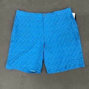 PGA Tour Pro Series Motionflux 360 Blue Print Golf Shorts Mens sz 42 FS Charity
